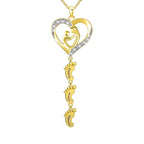Sterling Silver Personalized Necklace with Kids Name - Glaxias