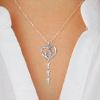 Sterling Silver Personalized Necklace with Kids Name - Glaxias
