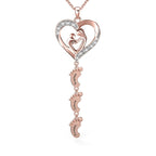Sterling Silver Personalized Necklace with Kids Name - Glaxias
