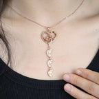 Sterling Silver Personalized Necklace with Kids Name - Glaxias