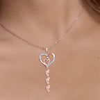 Sterling Silver Personalized Necklace with Kids Name - Glaxias