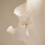 Tiny 3D Initial Heart Charm Necklace - Glaxias