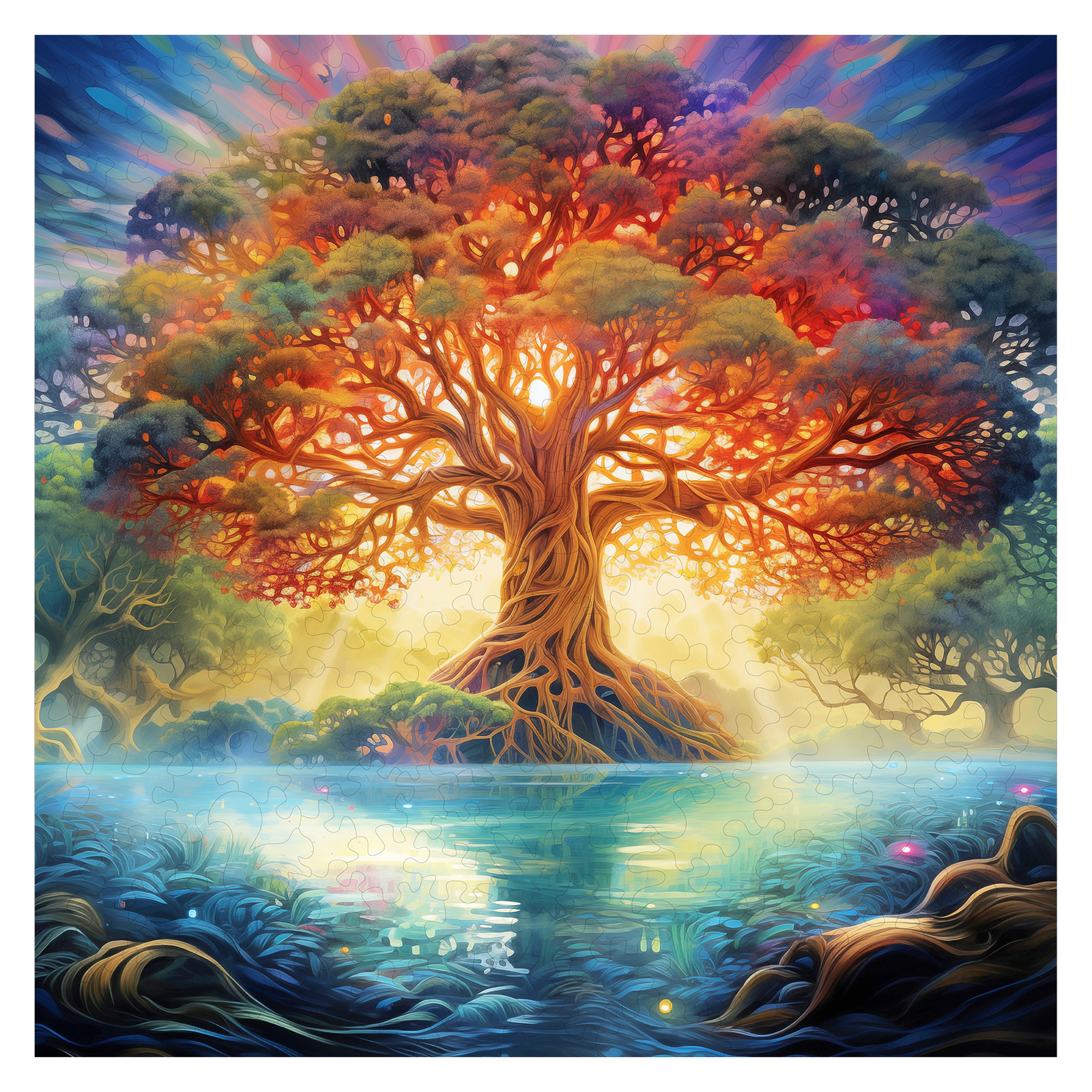 Puzzle in legno – Albero Divino del Crepuscolo 665868711608b