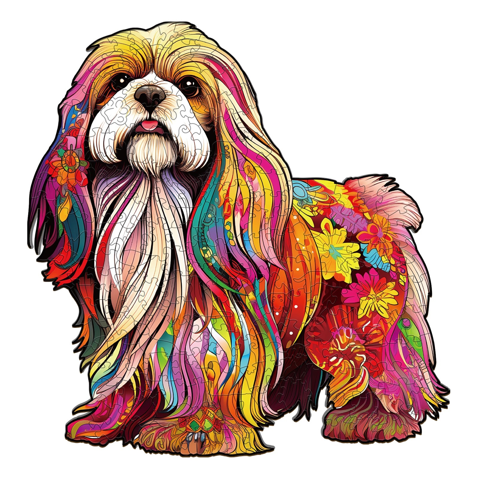 Puzzle di legno-Beautiful Shih Tzu 2 667ff5786fb10