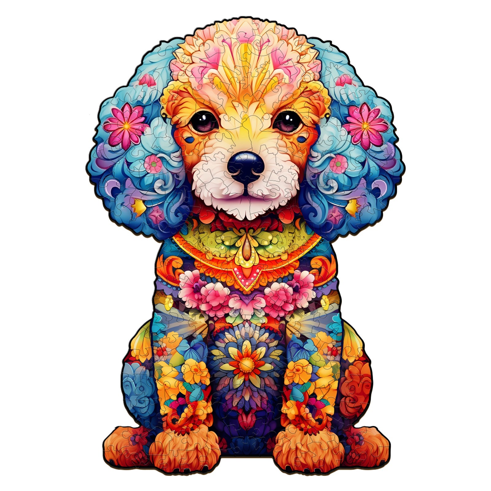 Puzzle in legno – simpatico barboncino 66868d0479e09