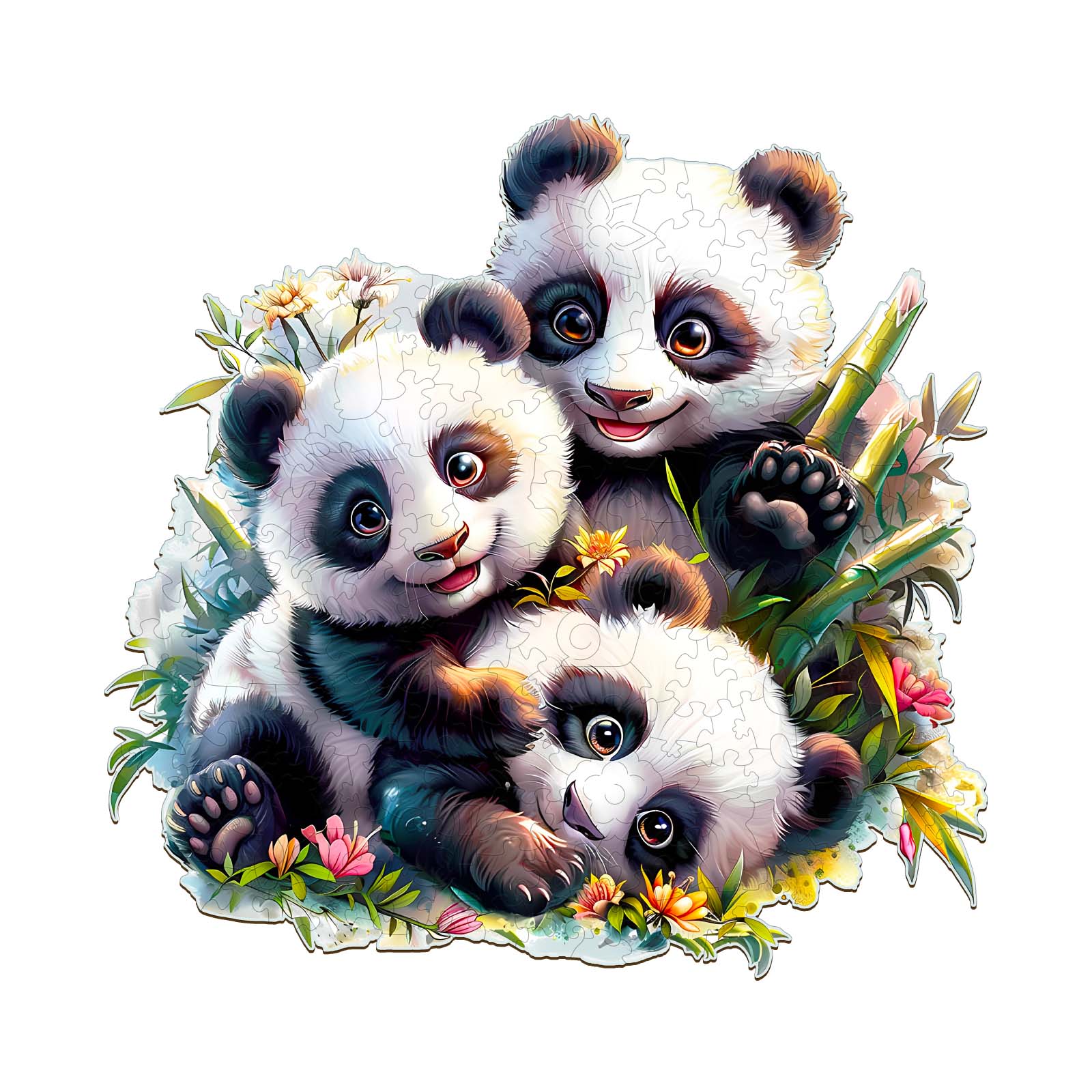 Puzzle in legno – Famiglia Panda 6697b06d20520