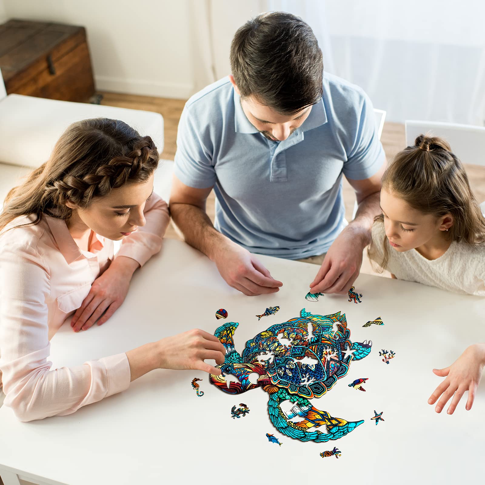 Creare ricordi: divertimento in famiglia con intricati puzzle in legno 66d0b0a99d534