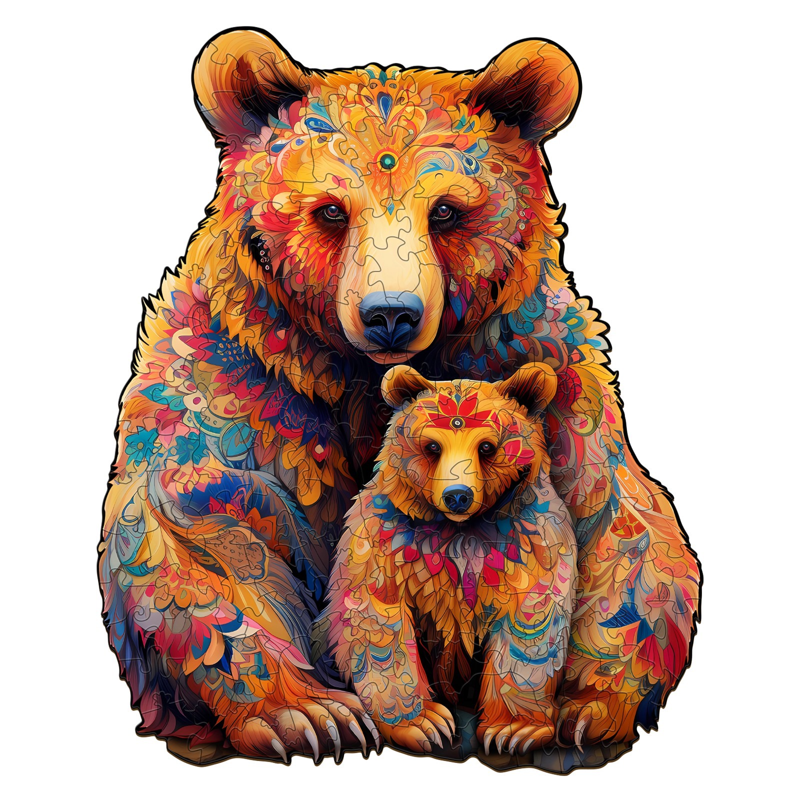 Puzzle di legno – Famiglia di orsi 66cfbbb13dfb5