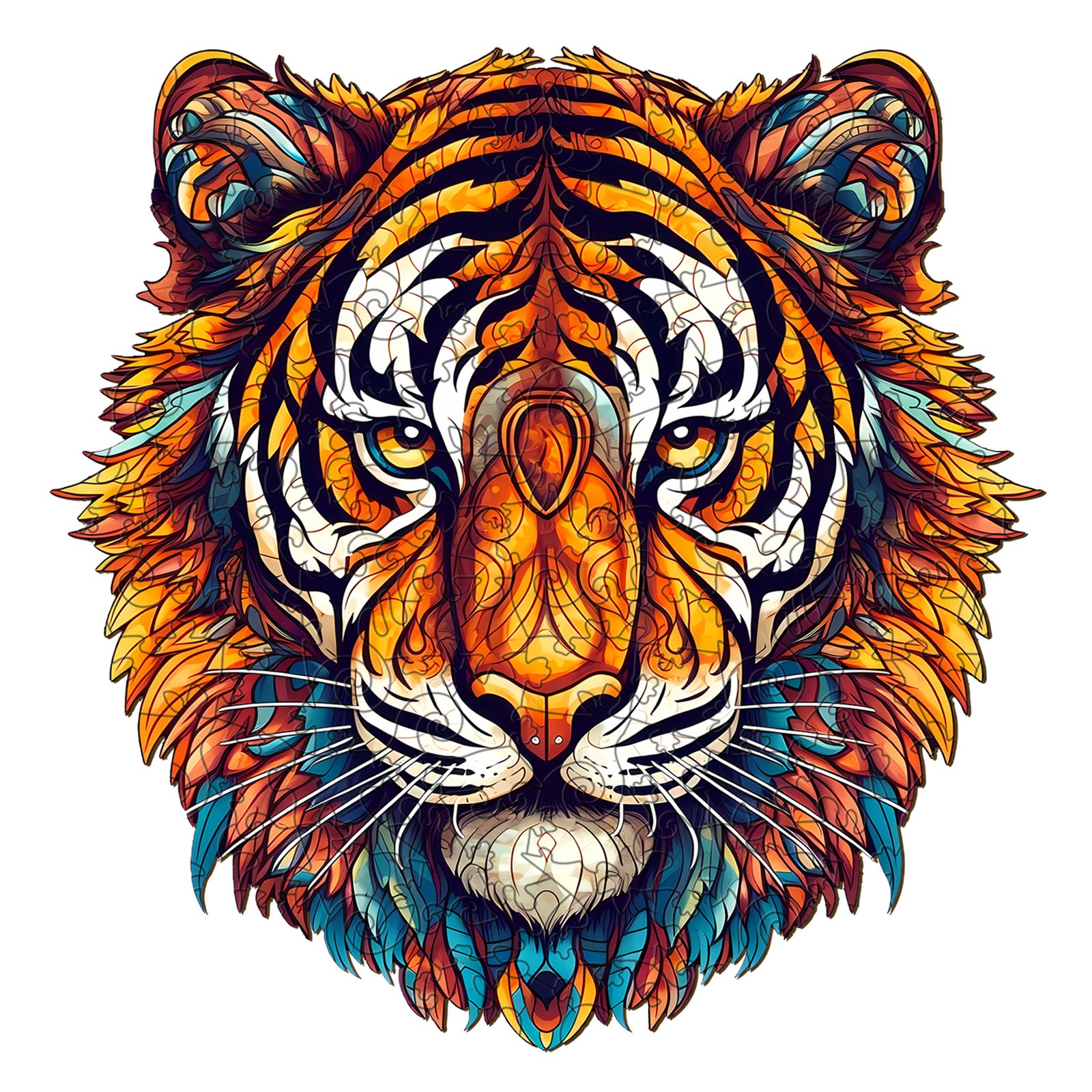 Puzzle di legno – Tigre coraggiosa 66d0235eaa1cc