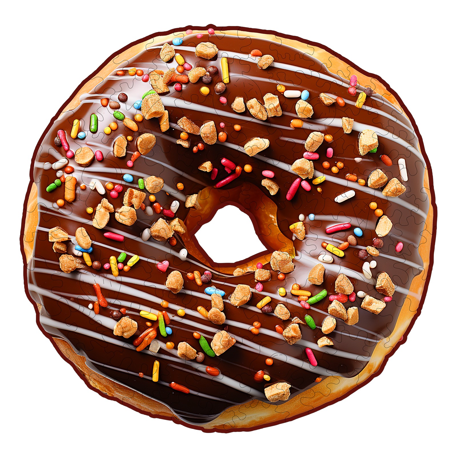 Puzzle di legno – Ciambella al cioccolato 66cf9cdee0b8f