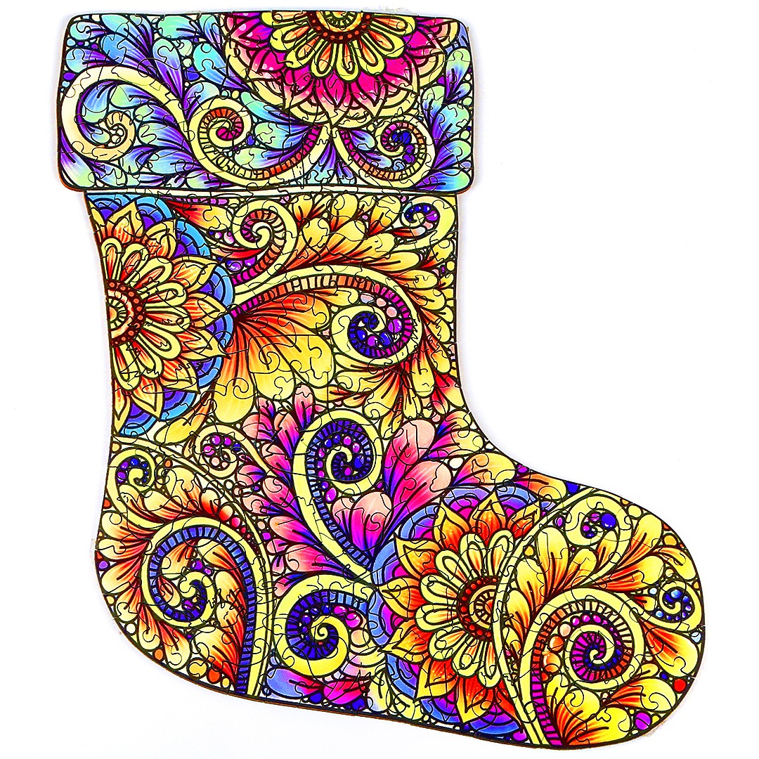 Puzzle di legno – STOCKING DI NATALE 66cfdaaee4c96