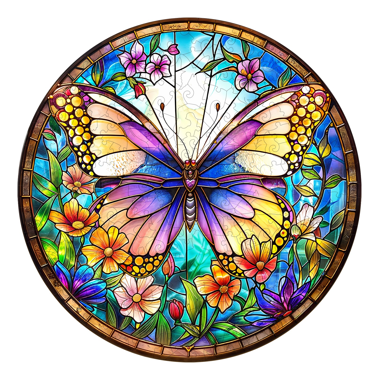Puzzle in legno – Farfalla colorata 66cf929214a95