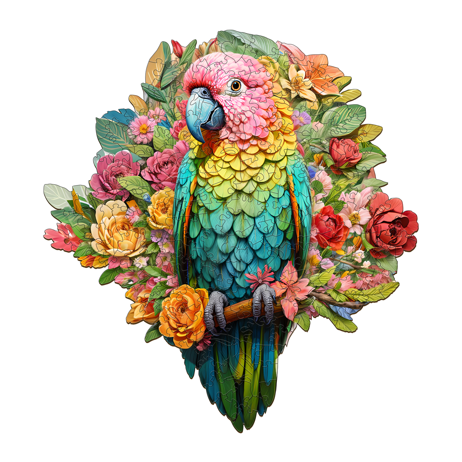 Puzzle in legno – Pappagallo colorato 66d2b6d7602e1