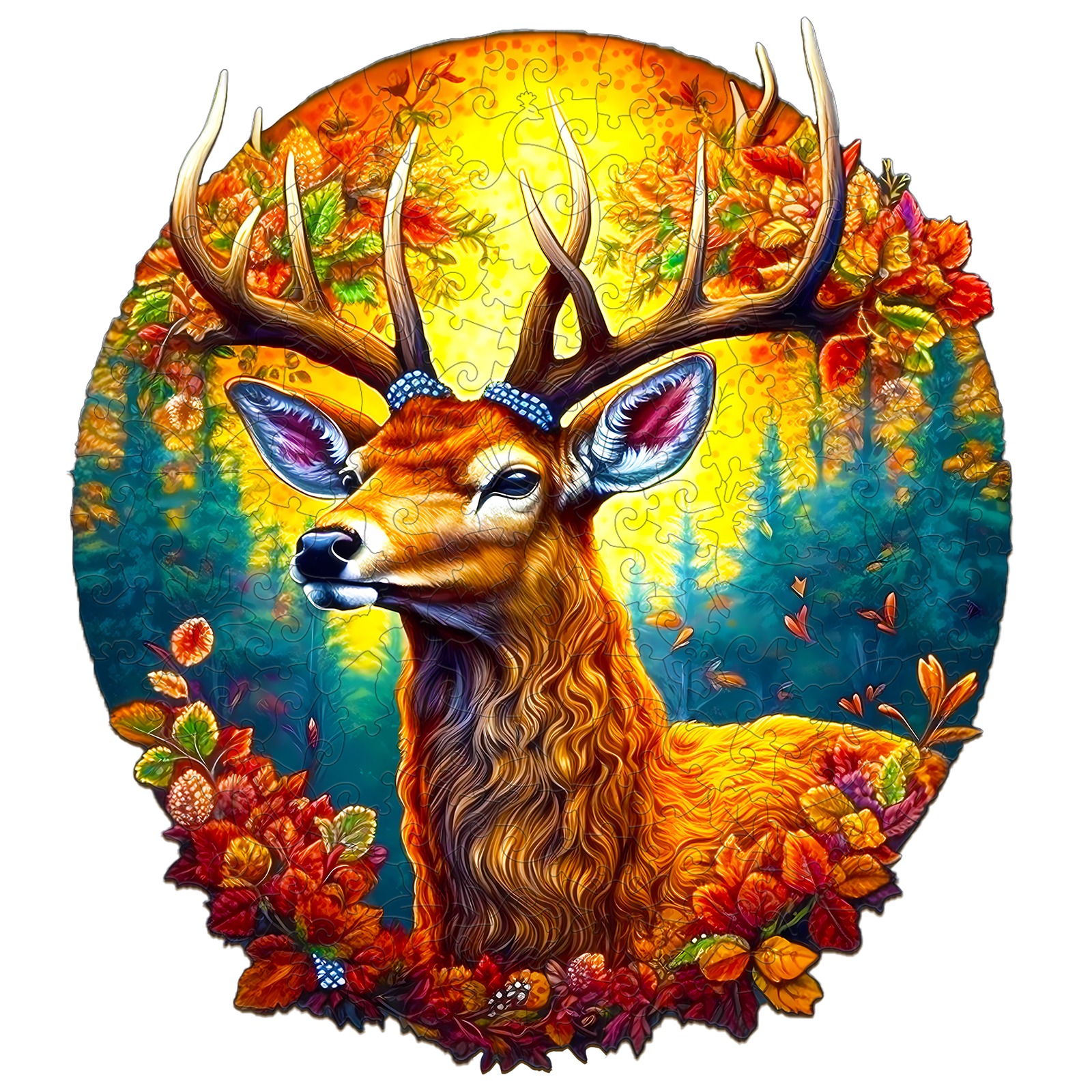 Puzzle di legno – CERVO DI VITA-1 66b0bd0a40dd1