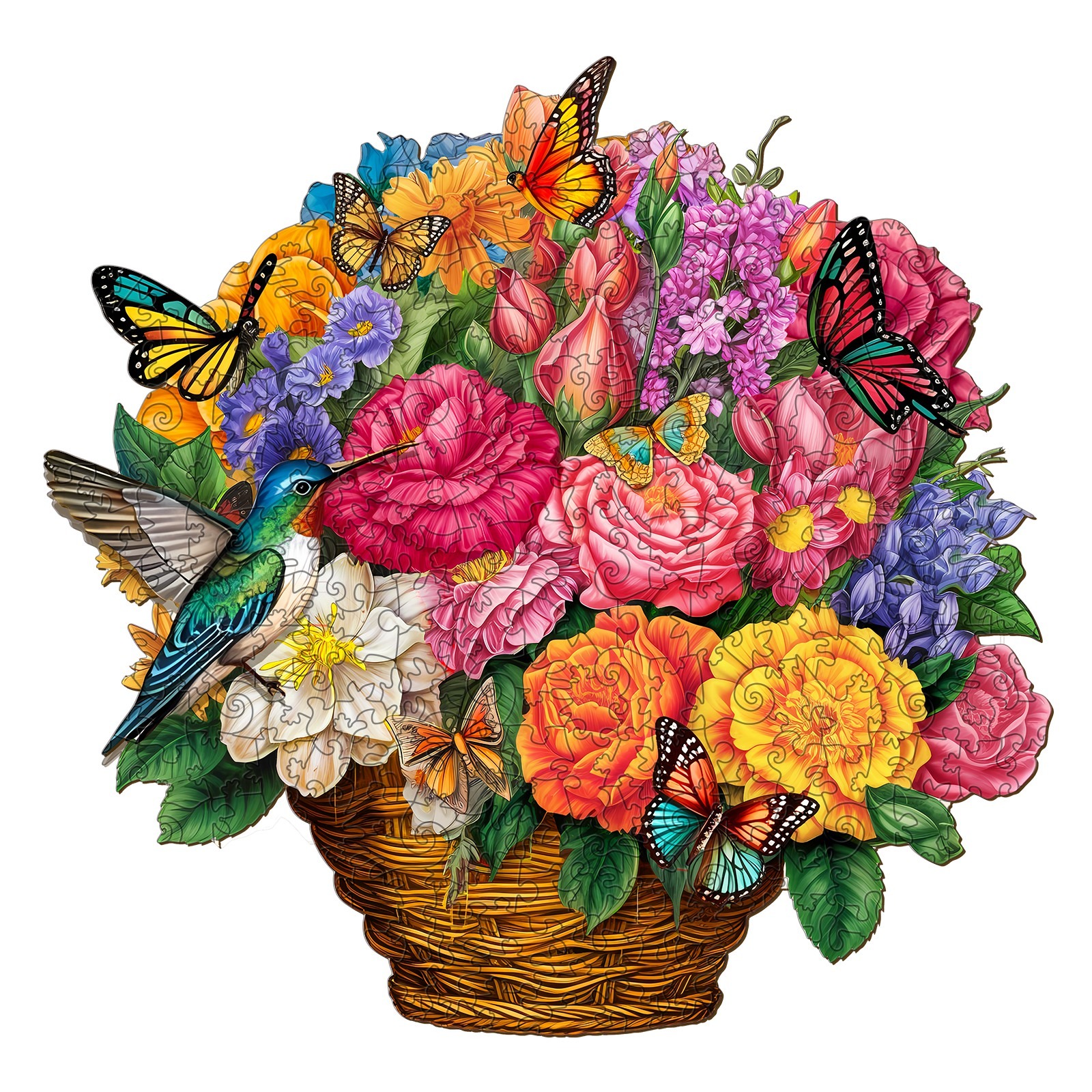 Puzzle di legno – Cesto di fiori 66cfa71823af3