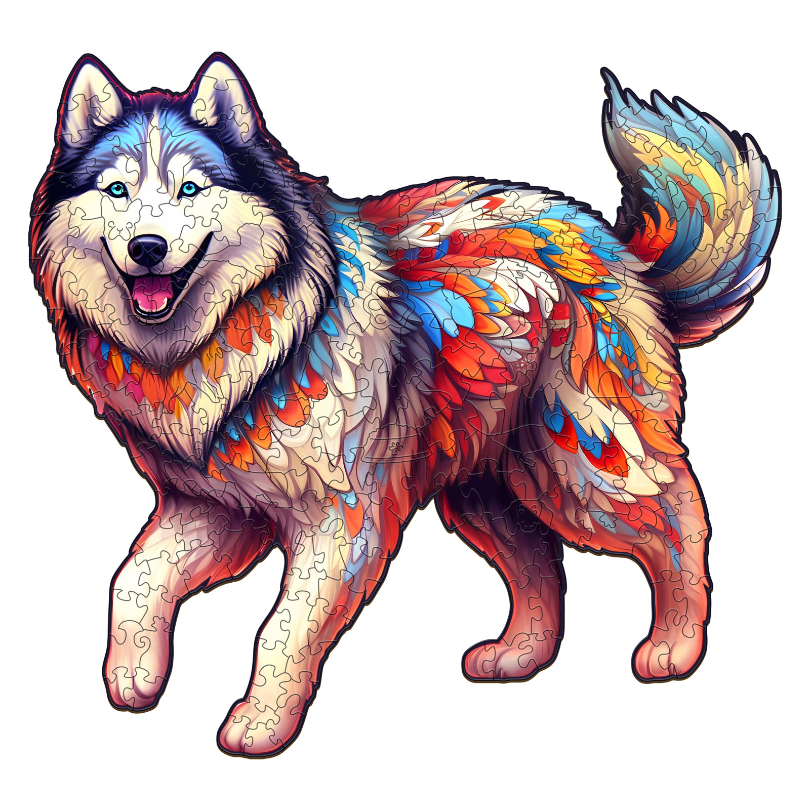 Puzzle in legno – Cane Husky 66d056933030e