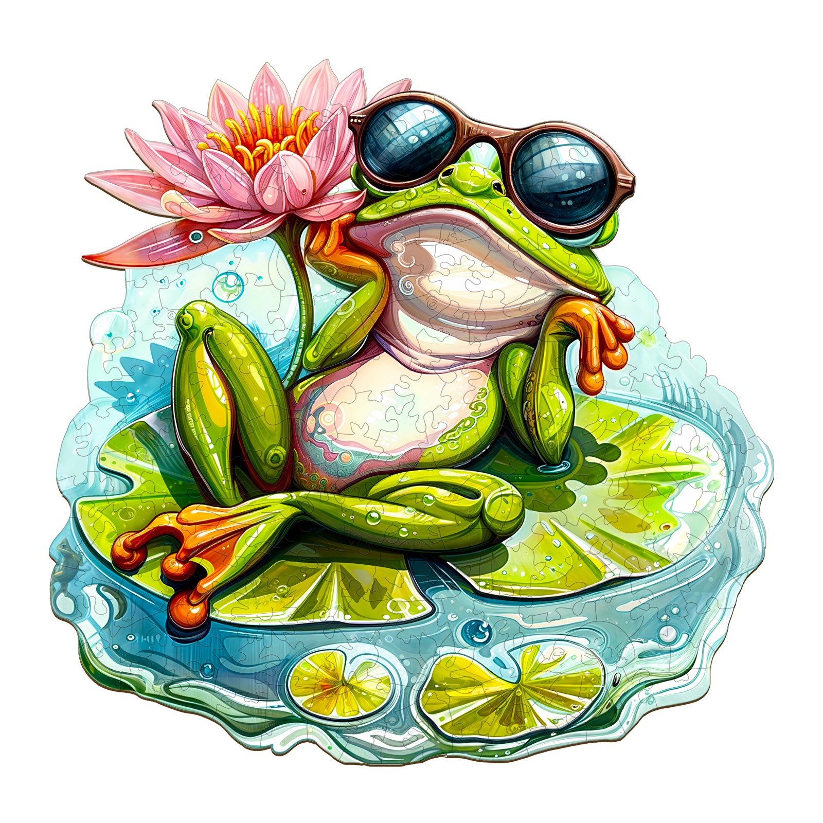 Puzzle in legno – Rana piacevole 1 66cfef3ba7f2c