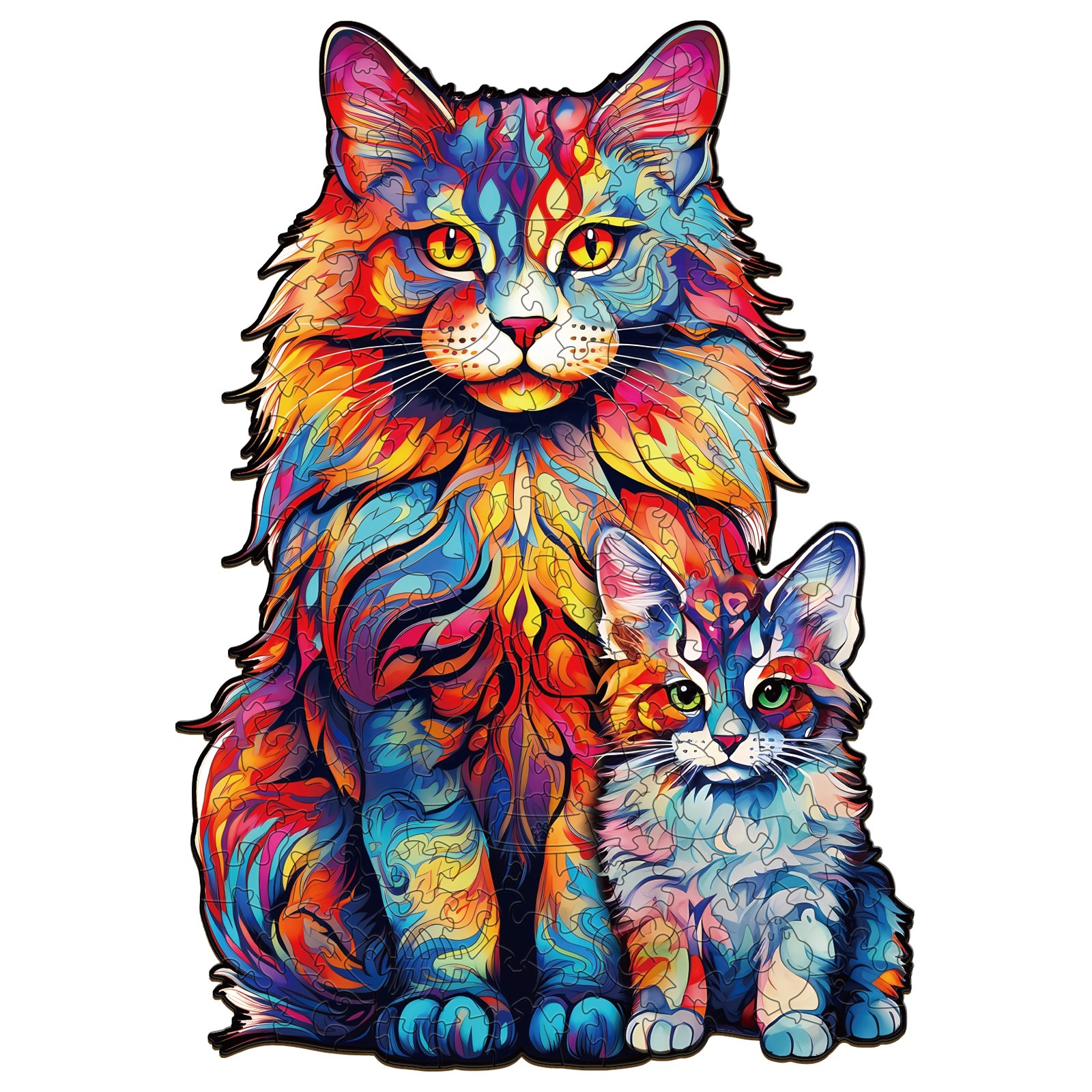Puzzle di legno – Famiglia Coon del Maine-2 66c4838bb4d42