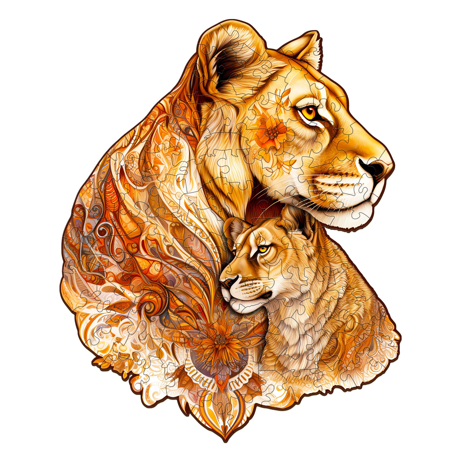 Puzzle in legno – Leone materno 66d230bfa762c