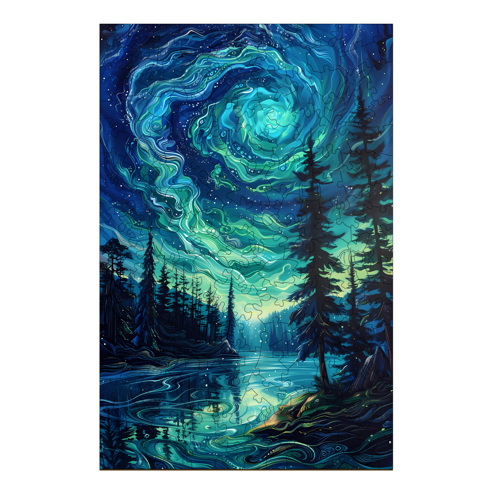 Puzzle in legno Aurora notturna 2 66ceba0716936