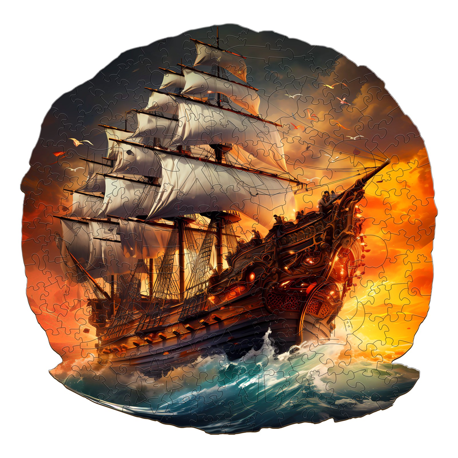 Puzzle in legno – Barca a vela al tramonto 66b754bea2ea2