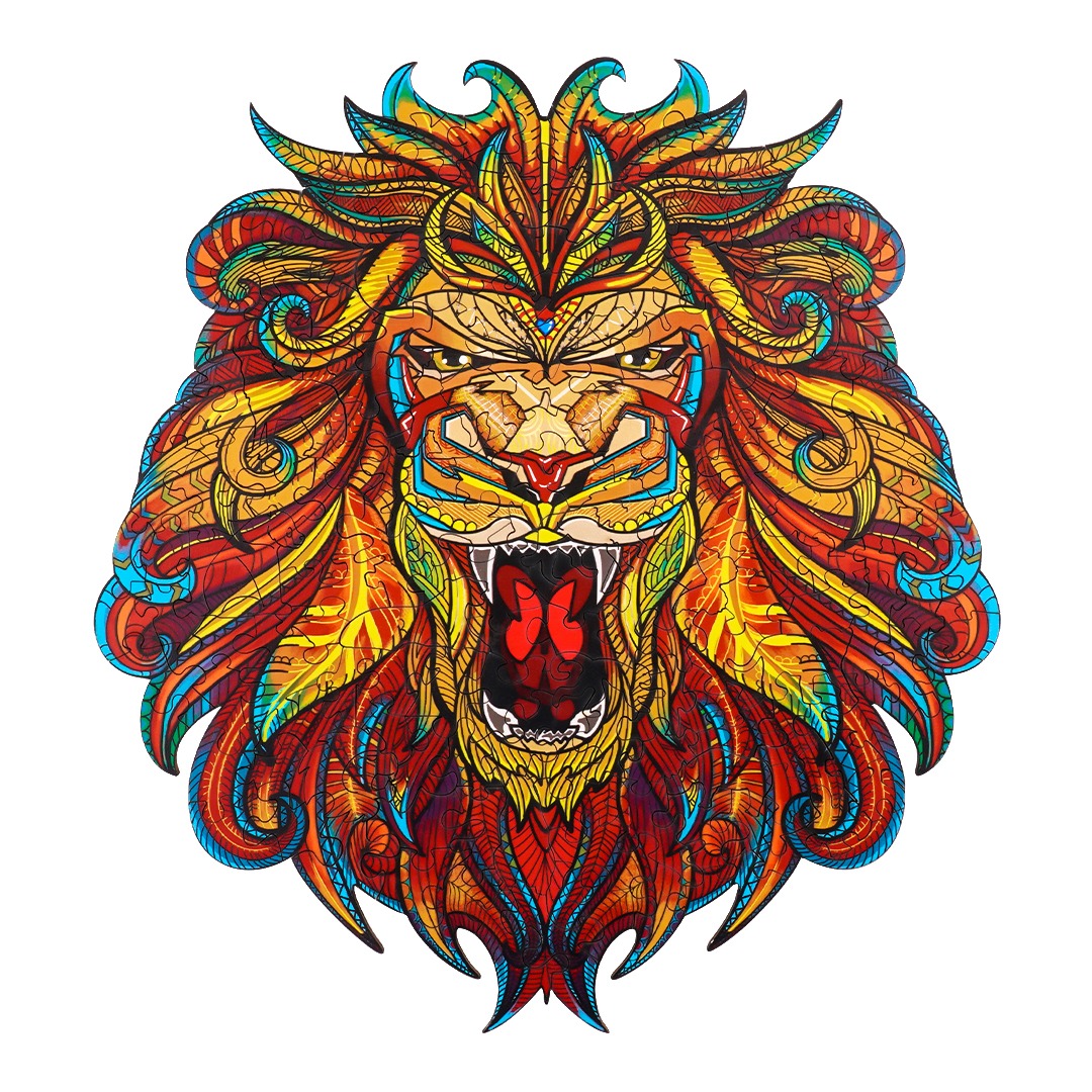 Puzzle in legno-STATAMENTE LEONE 66ced8e46630f