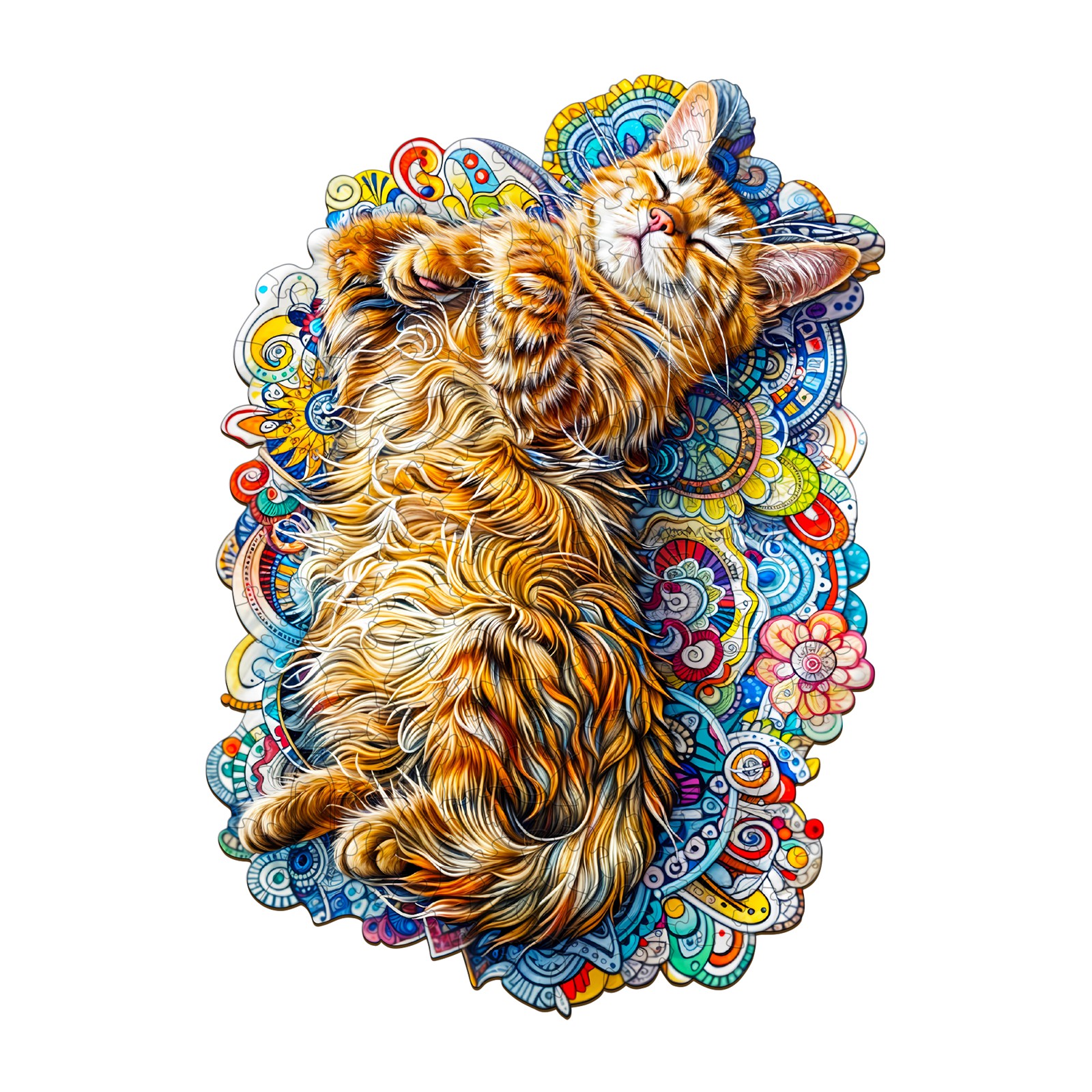Puzzle in legno: gatto addormentato 66c72684e0338