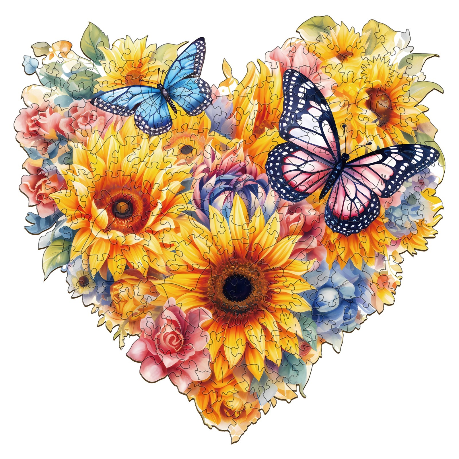 Puzzle in legno – Girasole e Farfalla 66d3288fd4d00