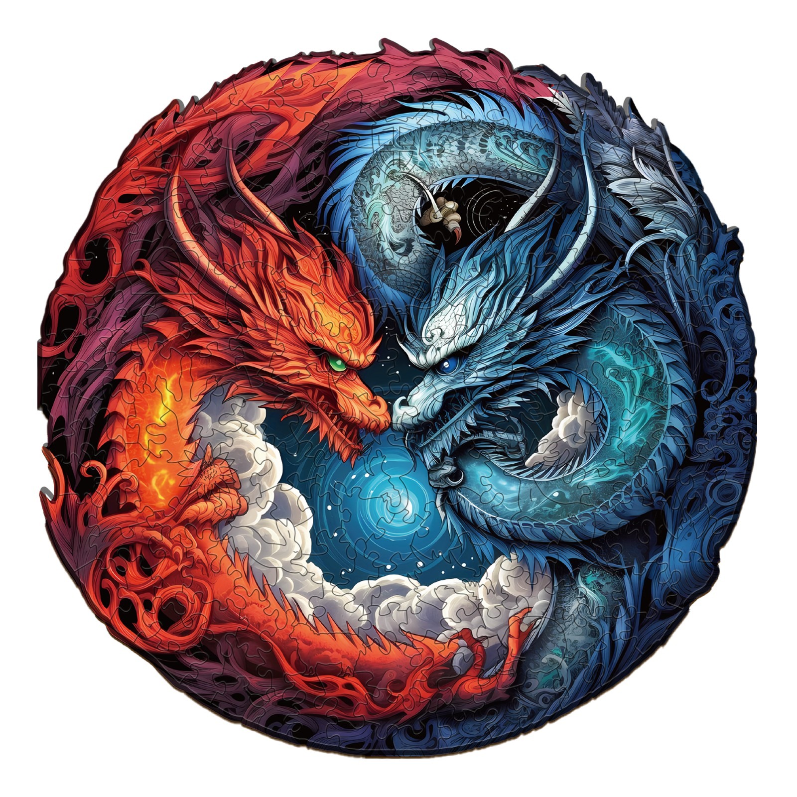 Puzzle di legno – Drago Yin-Yang – 2 66d1fd4763743