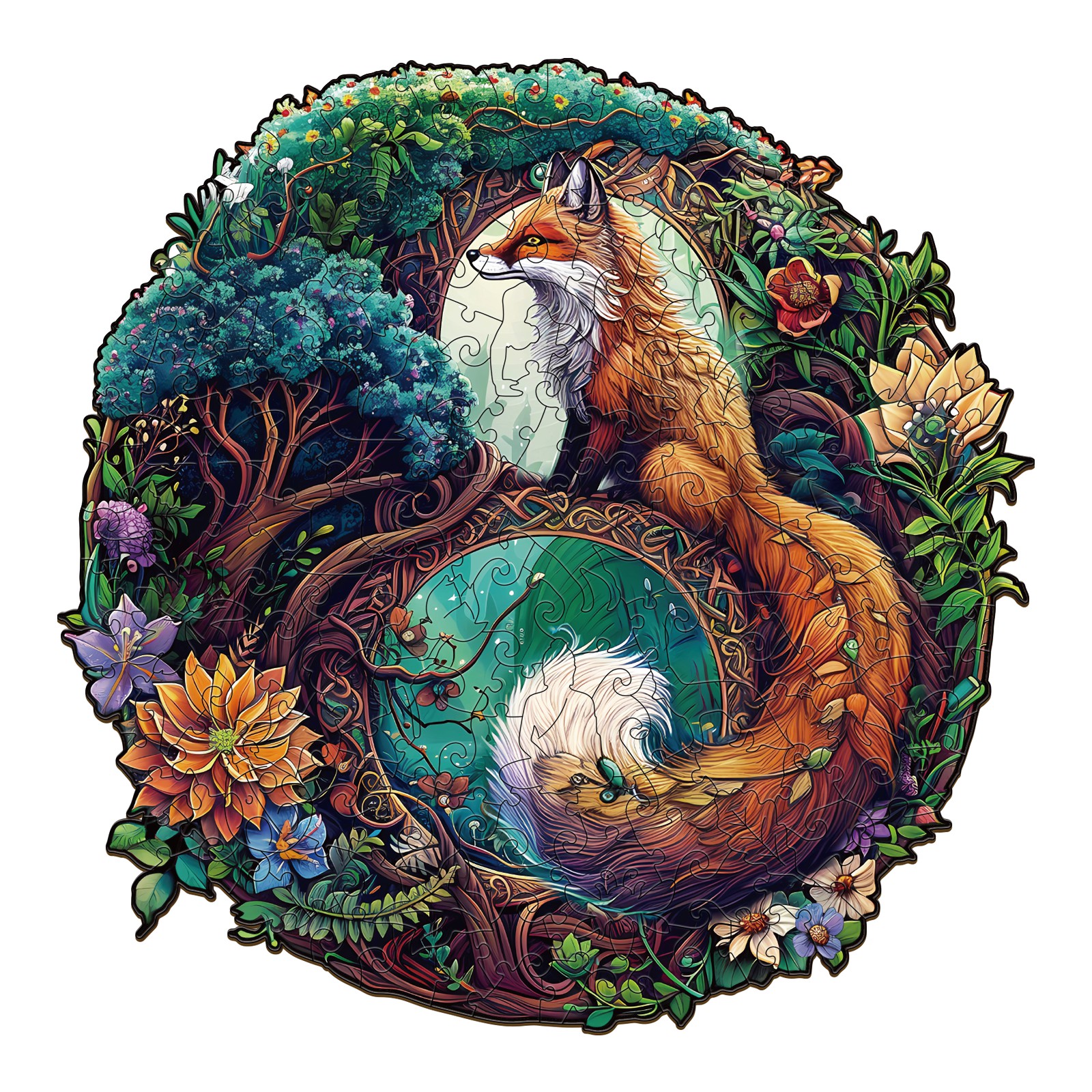 Puzzle in legno – Volpe Yin Yang 3 66d1b27333c87