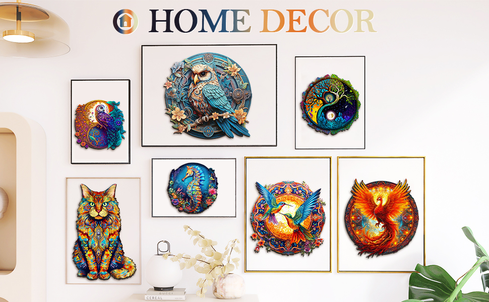 Capolavori per la tua casa: decorazioni artistiche in legno con puzzle 66e67f89e4274