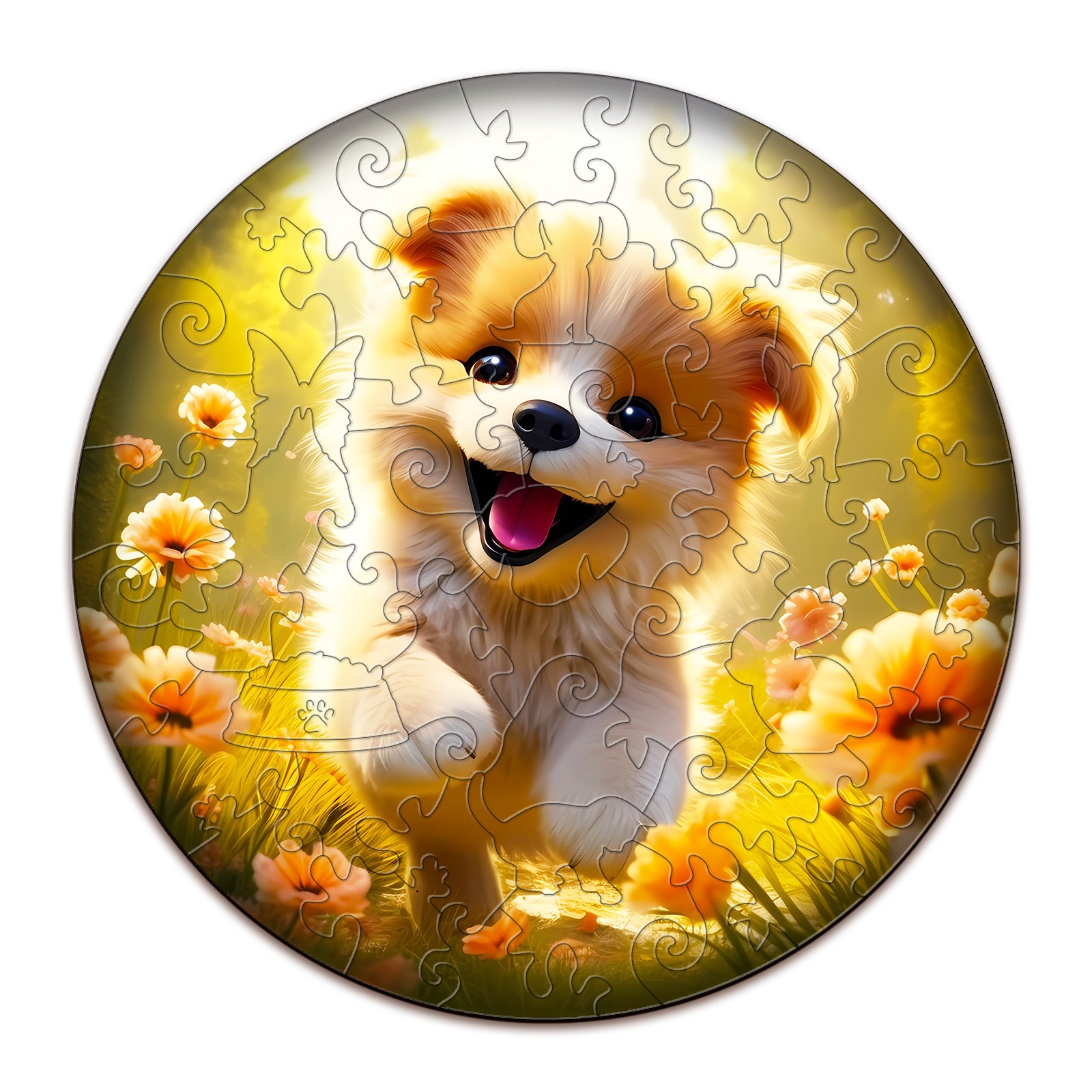 Puzzle in legno per bambini – Cucciolo carino 66d9a93798bdd