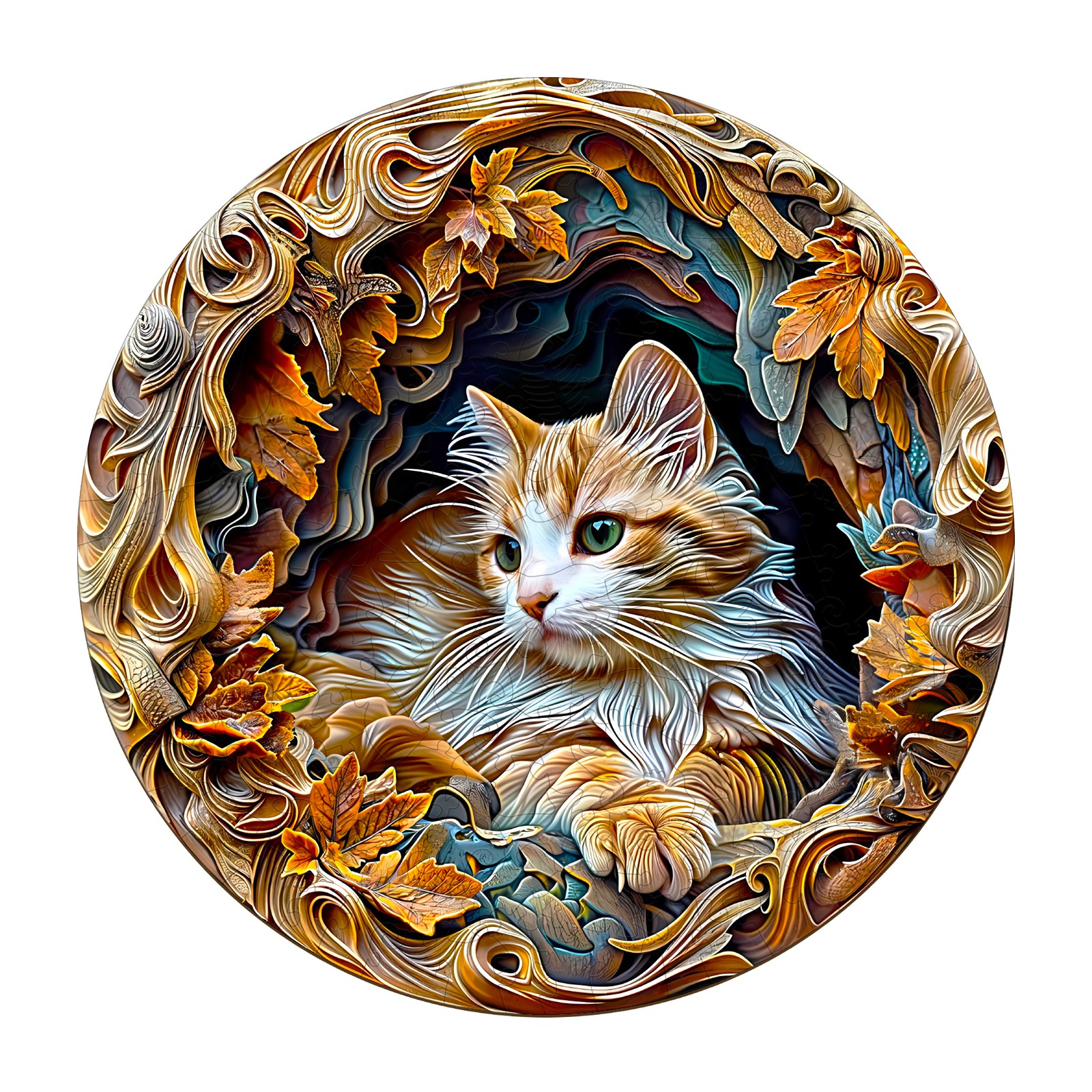 Puzzle in legno-3D Gatto delle caverne 66dcf7058d7e4
