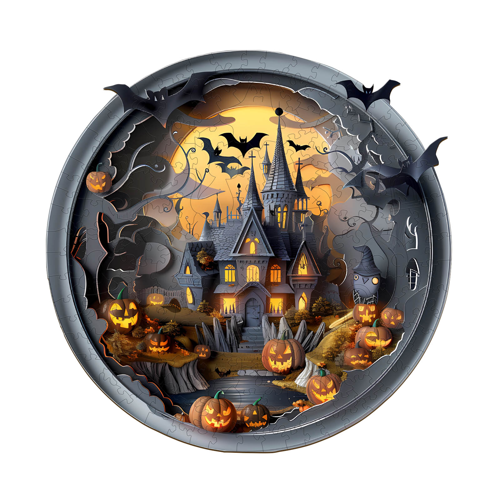 Puzzle in legno – Castello di Halloween 3D 3 66ec311a3e306