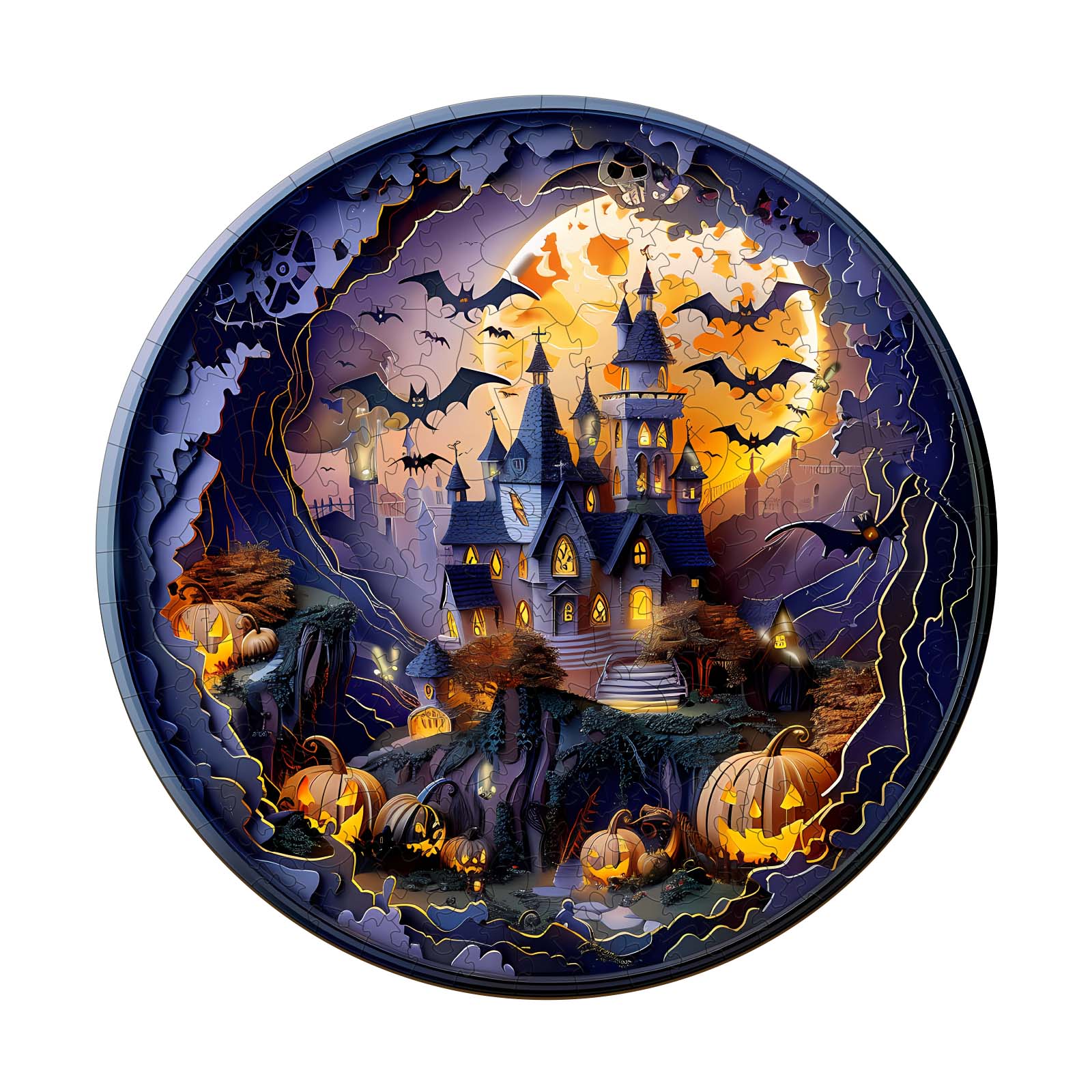 Puzzle in legno – Castello di Halloween 3D 2 66e94a9b4ed05