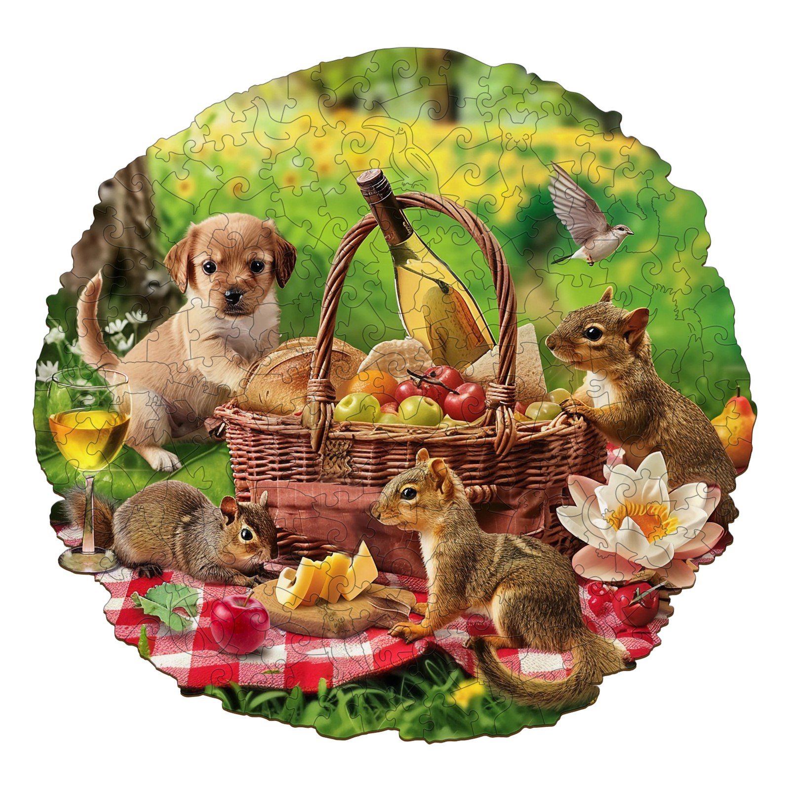 Puzzle in legno – Picnic con animali 66d399be9d149