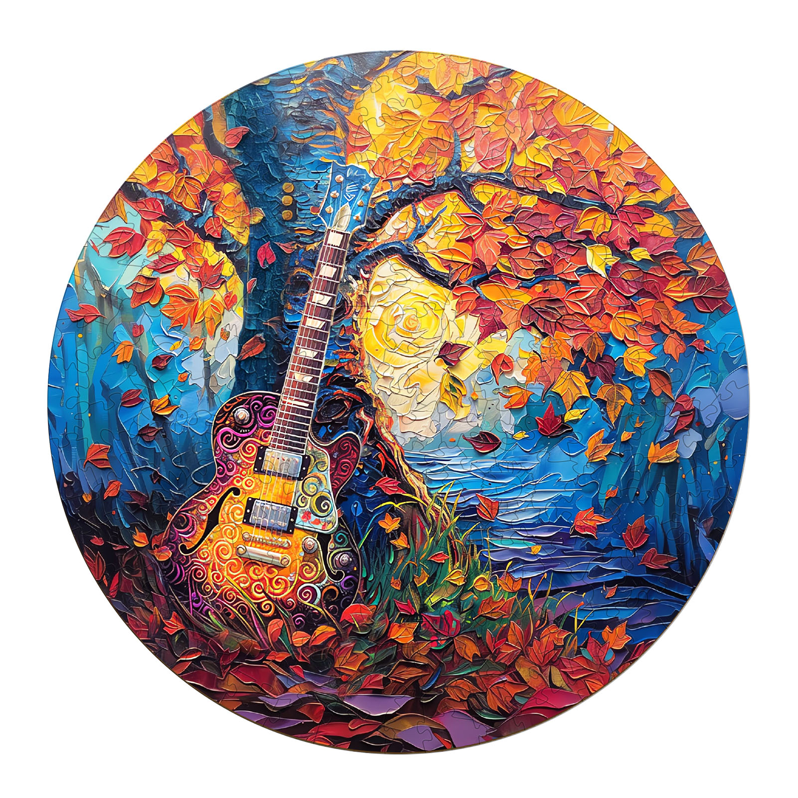 Puzzle in legno – Chitarra autunnale 66ee682626129