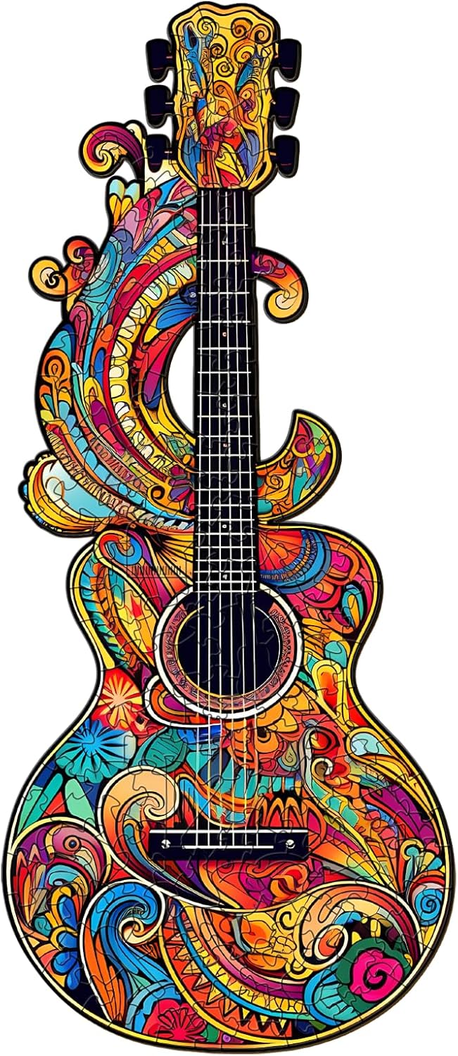 Puzzle in legno – bellissima chitarra 66eb81c072ac5