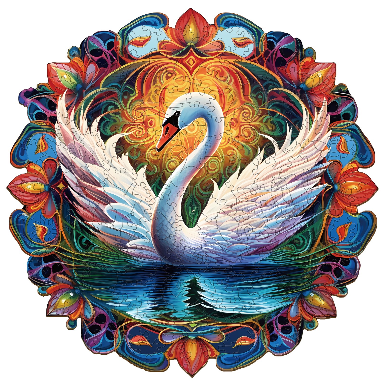 Puzzle di legno – Bel cigno1 66df80e5a6485