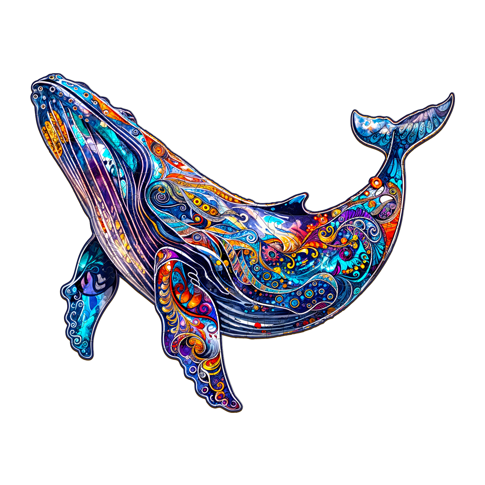 Puzzle in legno – Balena blu 66de4b721b1b0