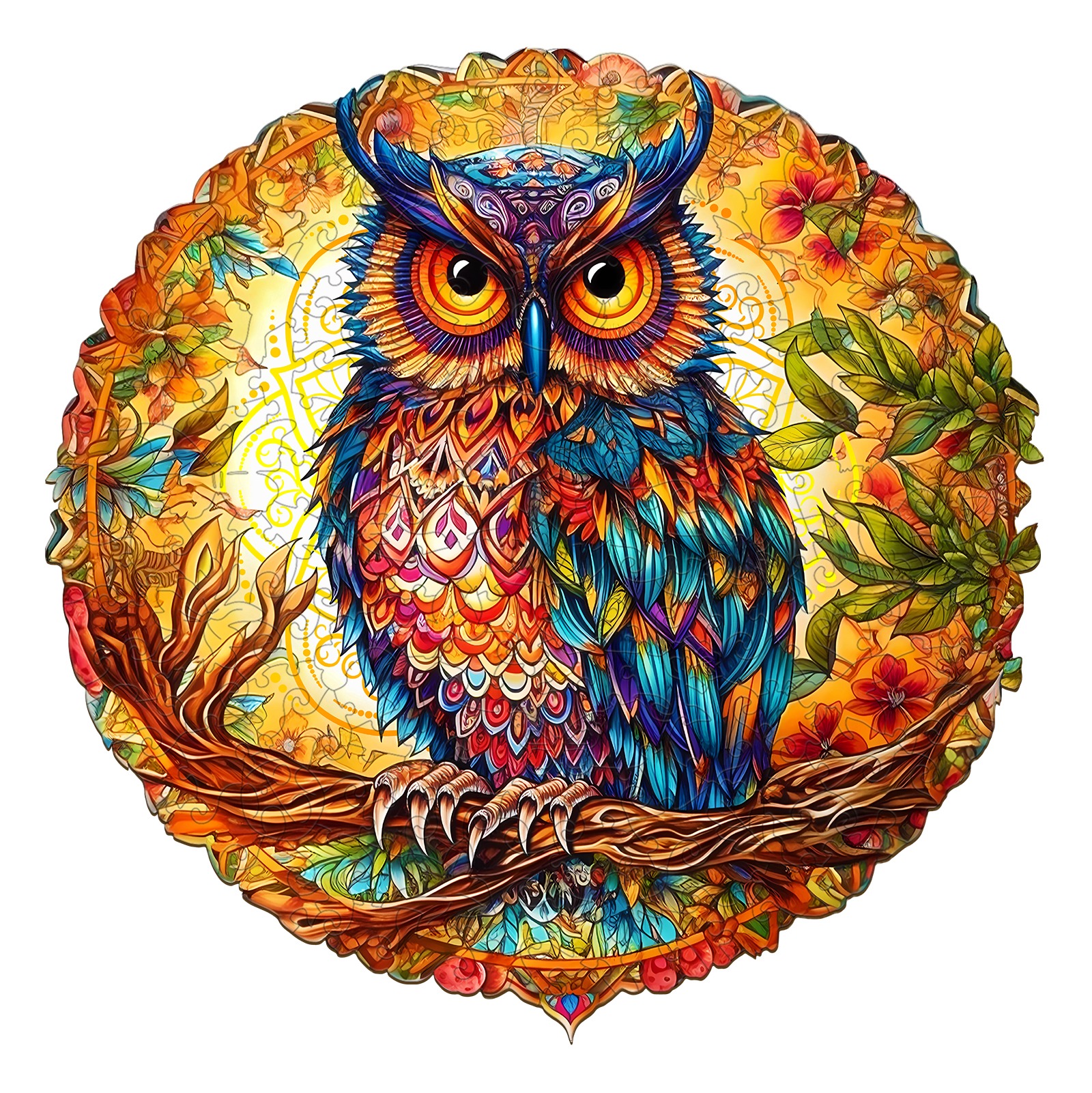 Puzzle di legno – Gufo affascinante 66dc4797bde8b