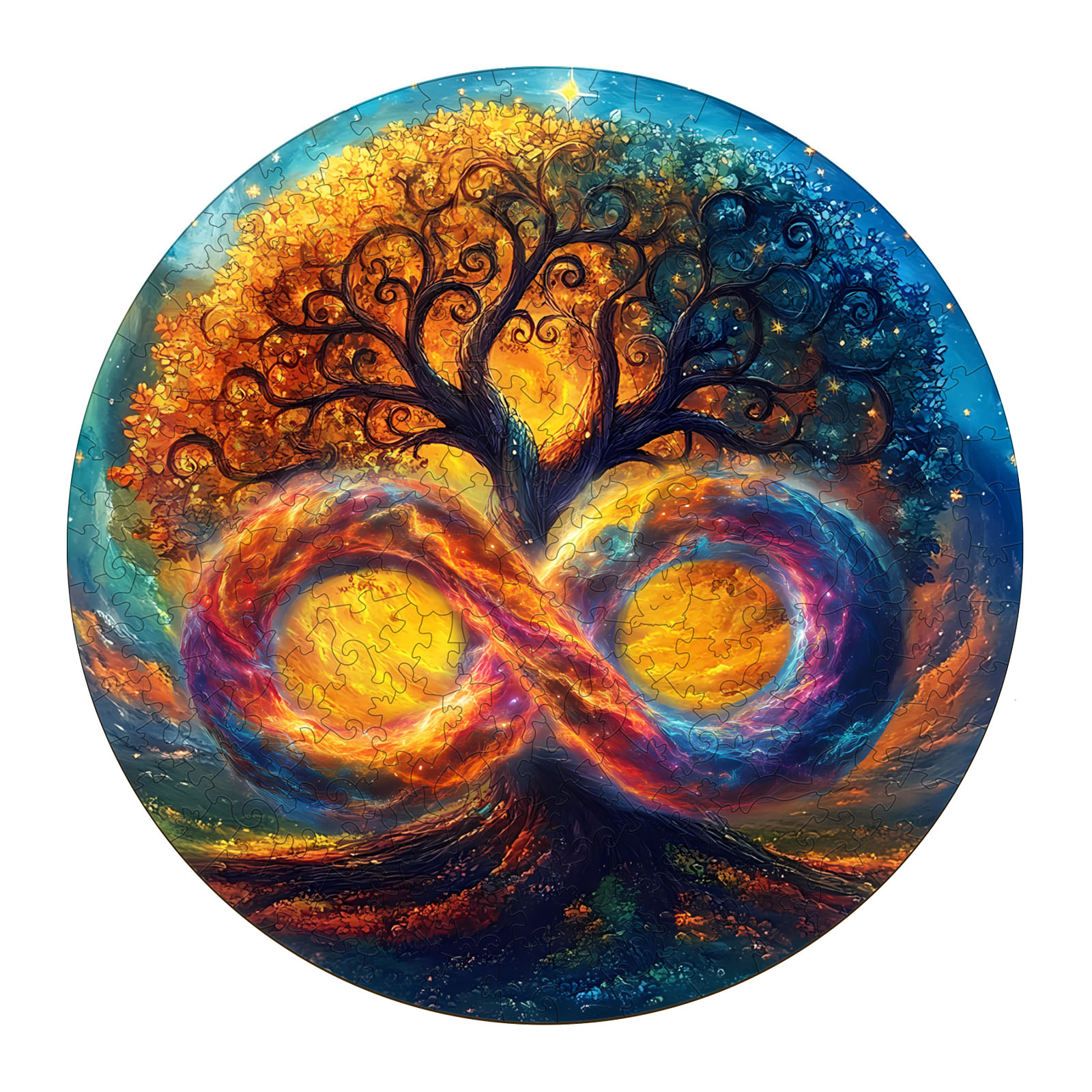 Puzzle in legno – L’albero infinito della vita 66e829c449374