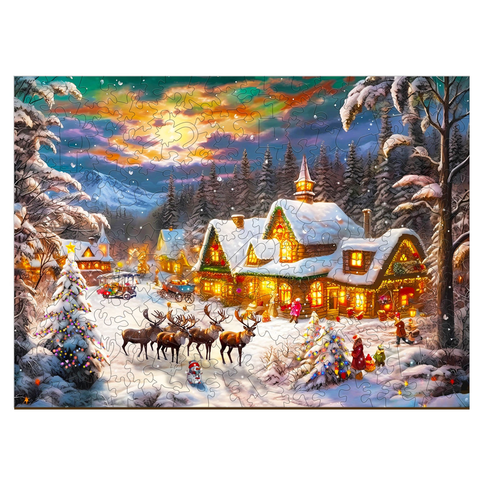 Puzzle di legno – neve di Natale 66ea37c9d5be5