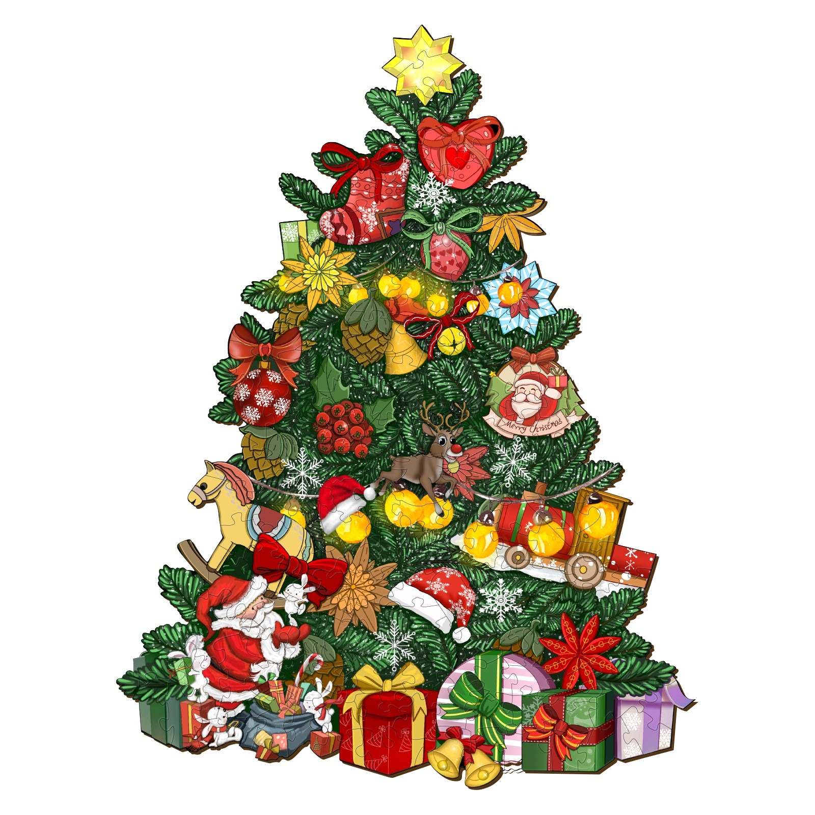 Puzzle di legno – ALBERO DI NATALE 66ea420b60f16