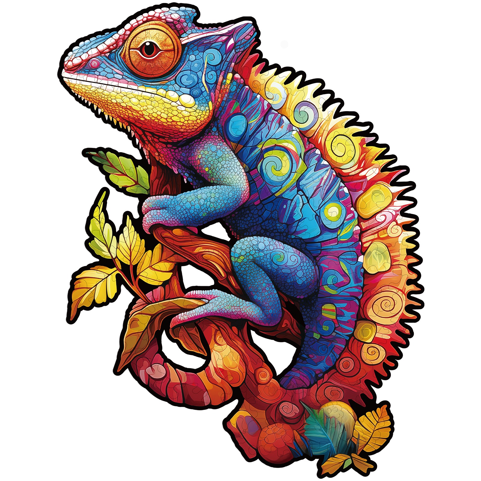 Puzzle di legno – Camaleonte colorato 66db984db73d7