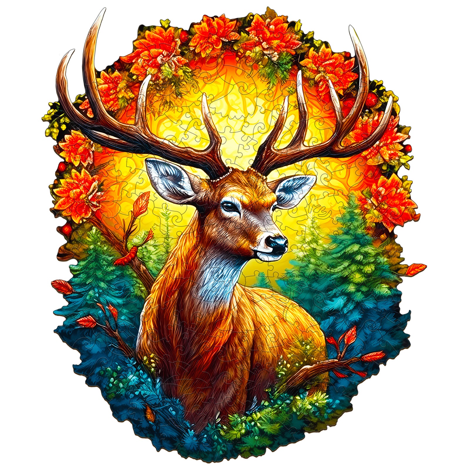 Puzzle di legno – Cervi della vita-2 66e8afeb6154b