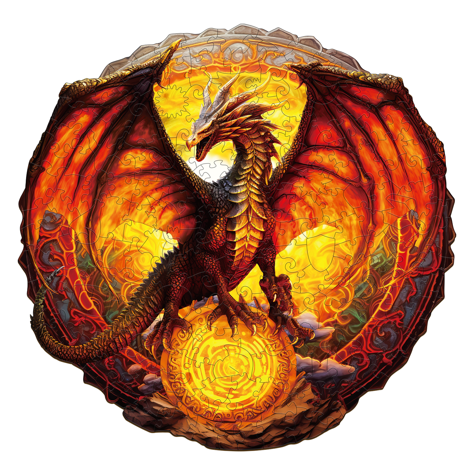 Puzzle in legno – Drago di fuoco 66e58ba620eda
