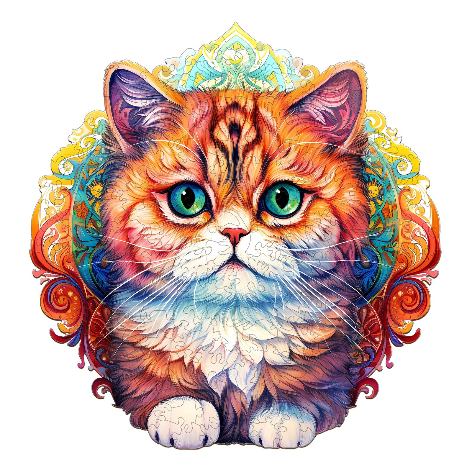 Puzzle di legno – Gatto MANDALA 66e42cdf35457