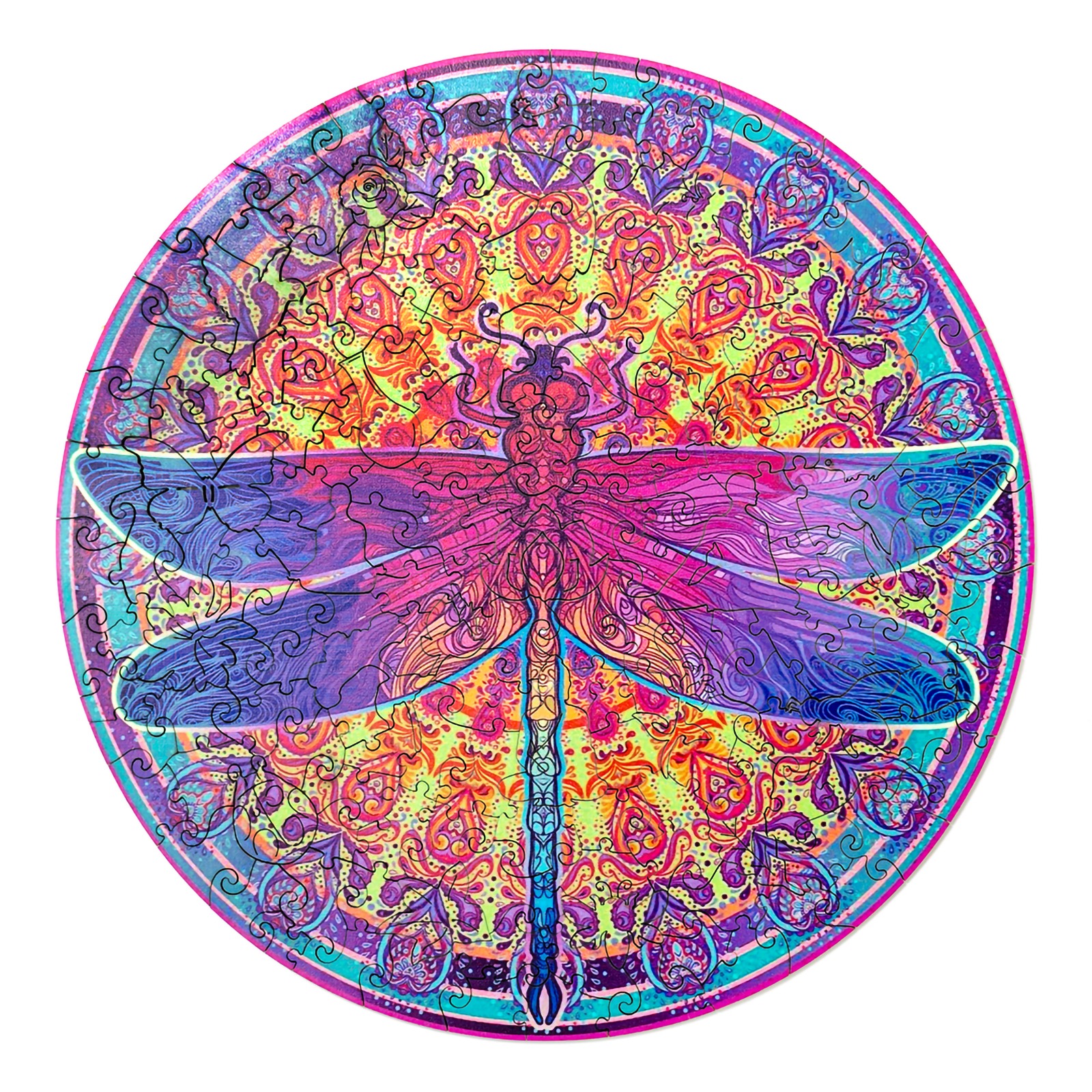 Puzzle di legno-MANDALA DRAGONFLY 2 66eb43ee15d5a