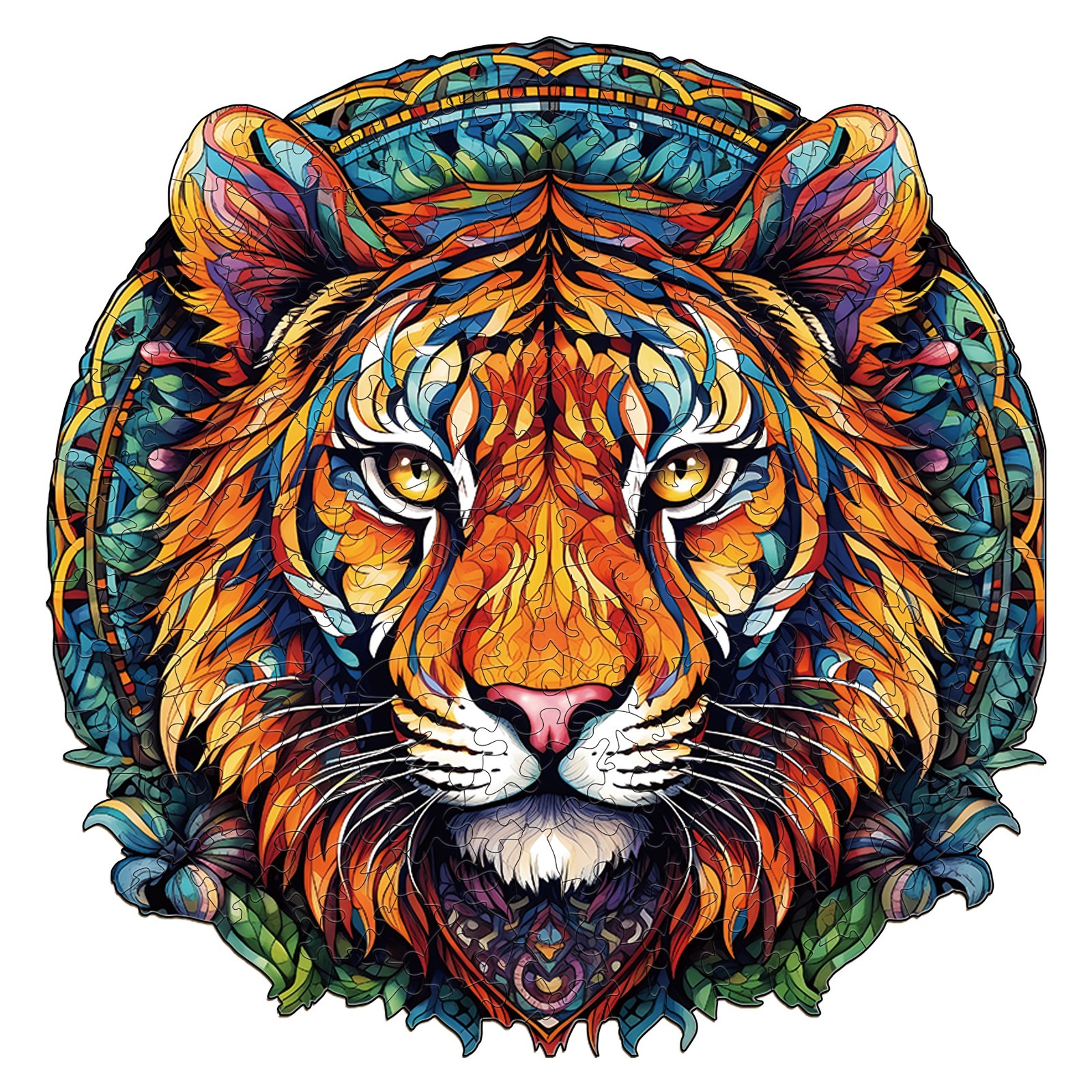 Puzzle di legno – Tigre del Mandala 66dc857b81496